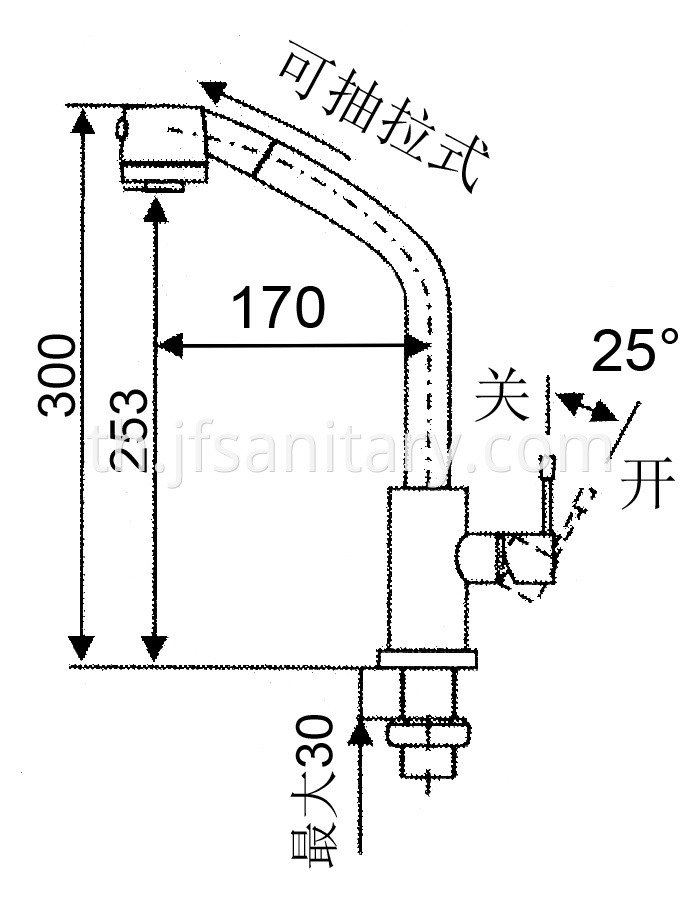 JF-9113-A Dimension drawing